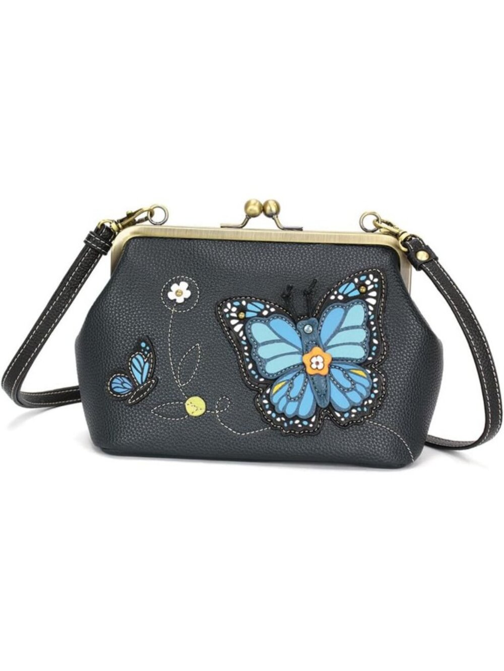 Stylish RFID Protected Faux Leather Crossbody Purse with Adjustable Strap for